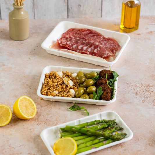 BANDEJA COMIDA (140x140x14mm) 600 unidades