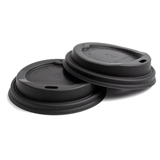 Tapa PLA Negra para Vaso 7oz (1000 uds)