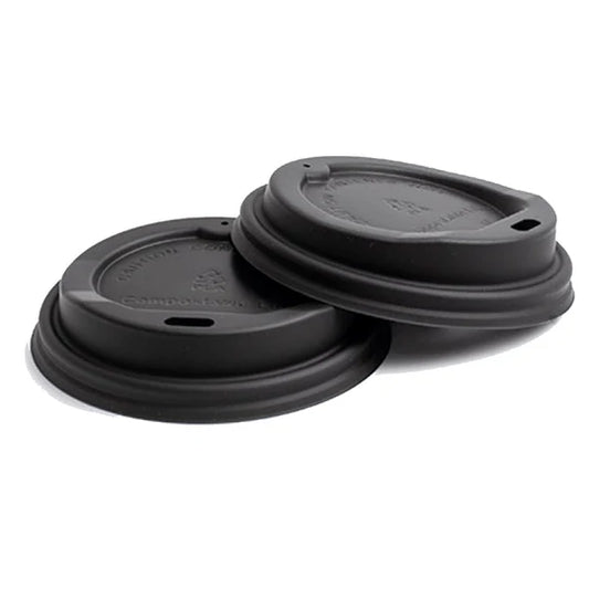 Tapa PLA Negra para Vaso 12oz (1000 uds)