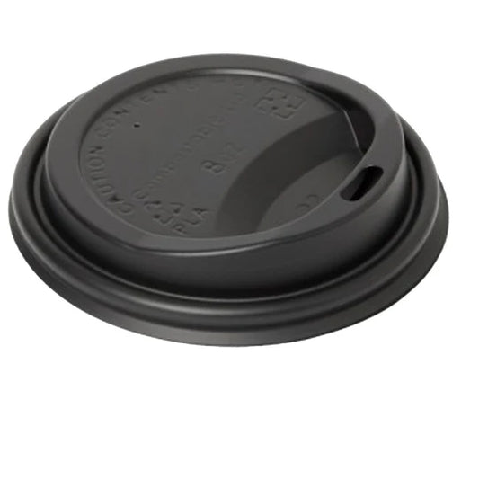 Tapa PLA Negra para Vaso 12oz (1000 uds)