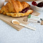 Cuchara de papel compostable de 4,5 pulgadas/115 mm 1000 UNIDADES
