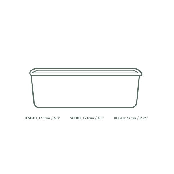 Envase rectangular de papel negro para alimentos de 750 ml (24 oz) 300 UNIDADES