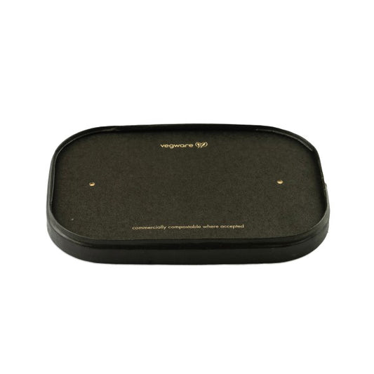 Tapa rectangular de papel negro 300 UNIDADES